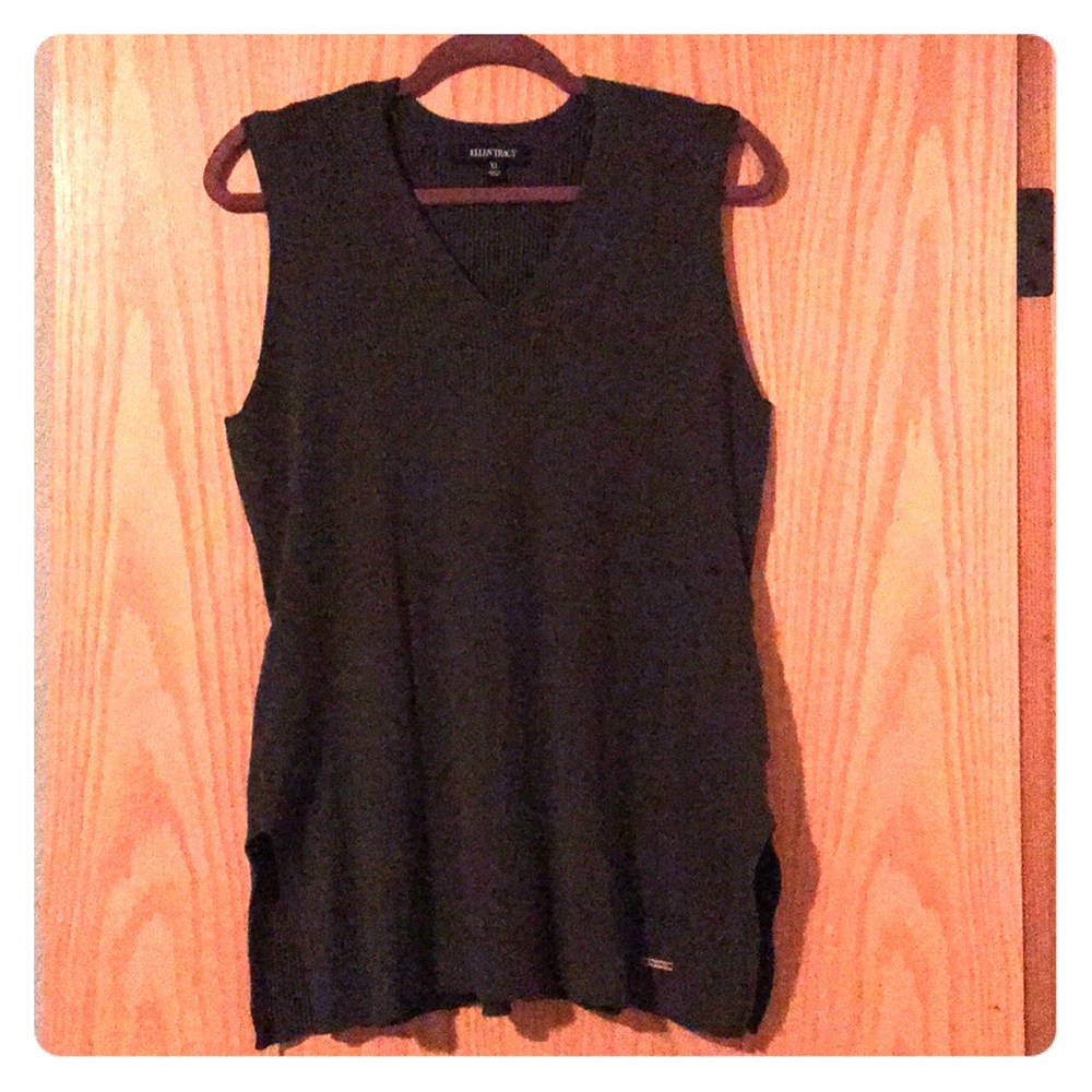 Ellen Tracy Ribbed Sleeveless Tank